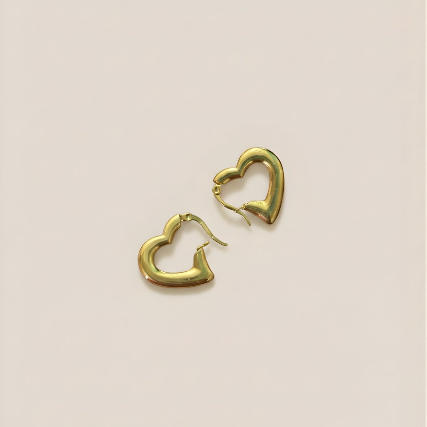 Gold plated hoop earrings