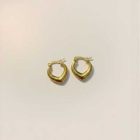 Gold plated hoop earrings