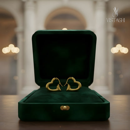 Gold plated hoop earrings