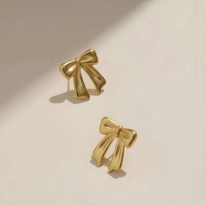Bow themed earrings
