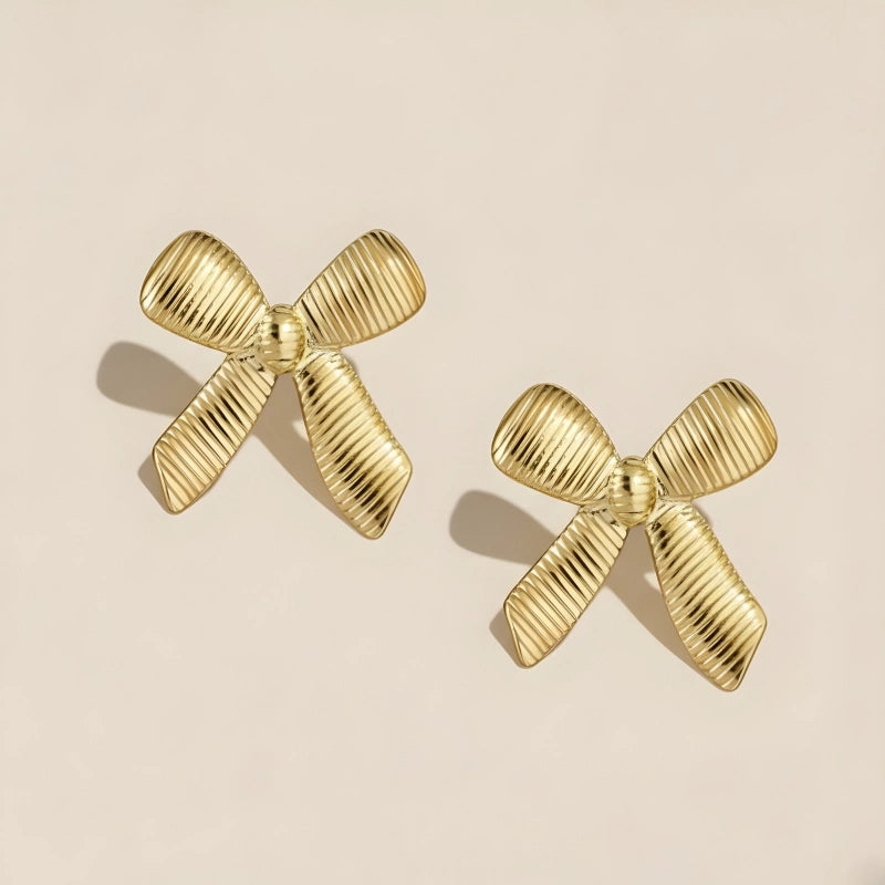 Bow themed earrings