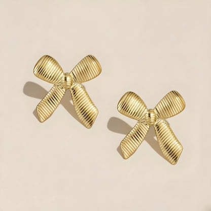 Bow themed earrings