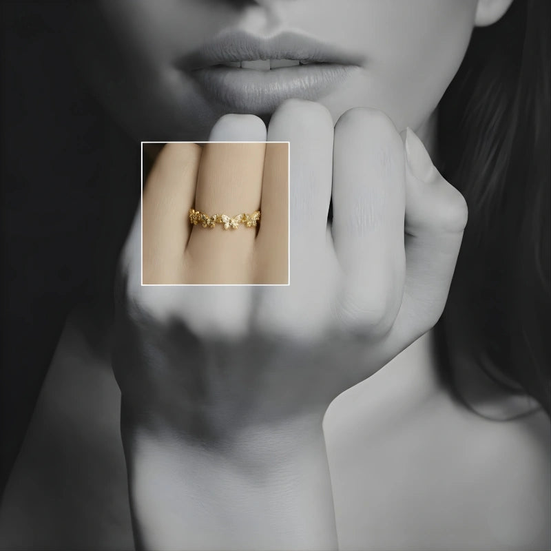 Butterfly Themed Adjustable Ring