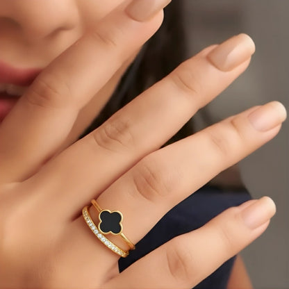 Clover Themed Finger Ring