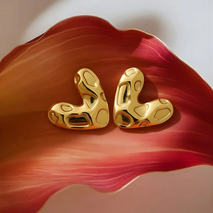 Heart themed earrings