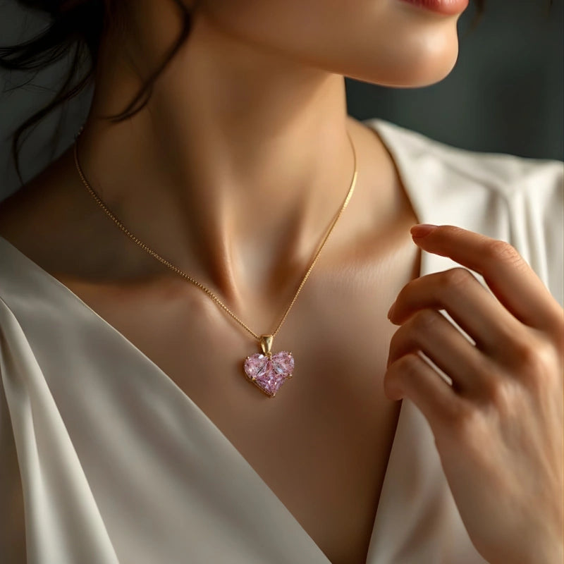 Pink Heart Pendant