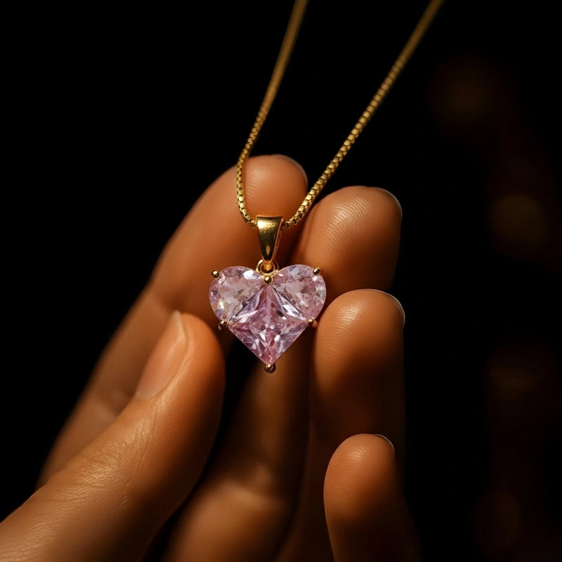 Pink Heart Pendant