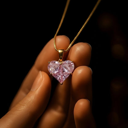 Pink Heart Pendant