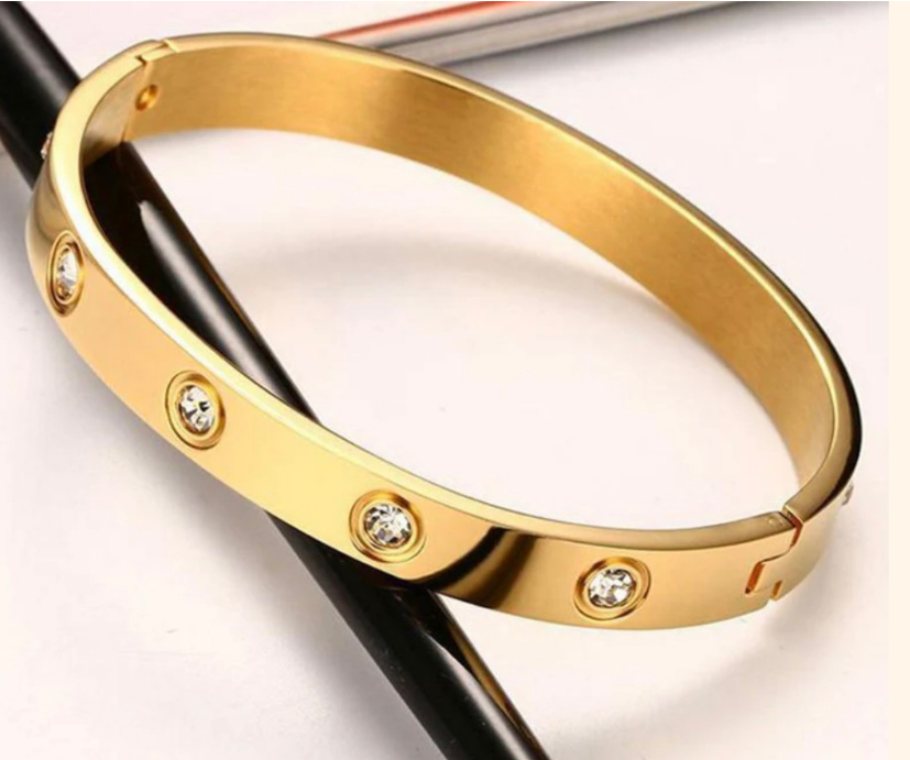 Gold plated anti tarnish Cartier bracelet