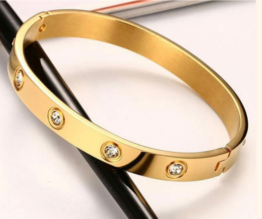 Gold plated anti tarnish Cartier bracelet