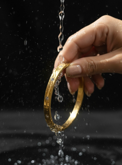 Gold plated anti tarnish Cartier bracelet