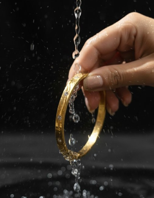 Gold plated anti tarnish Cartier bracelet