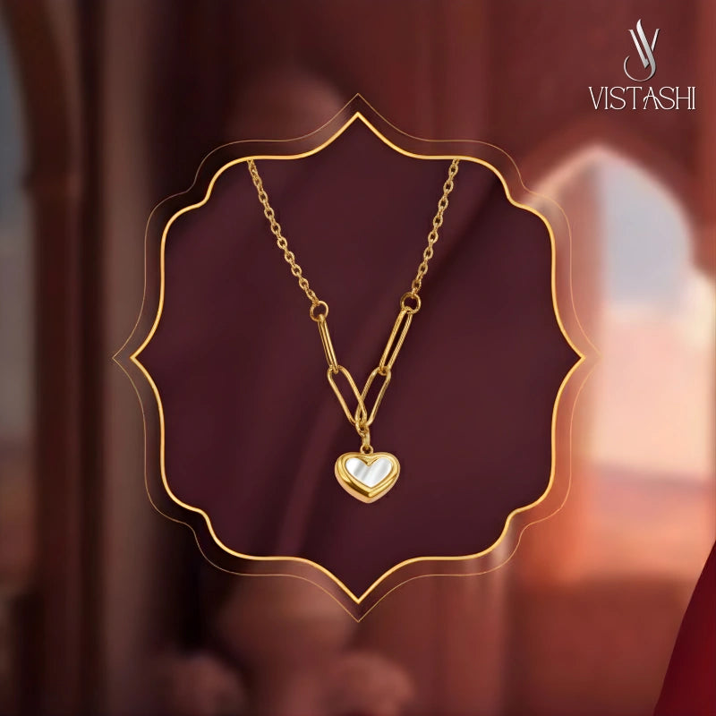 White Heart Themed Pendant