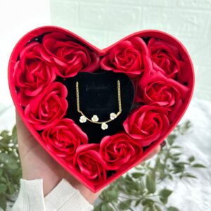 white flower pendant gift