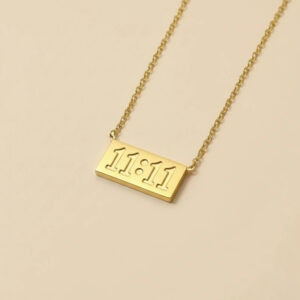 Gold Plated anti-tarnish 11:11 Pendant