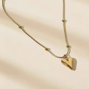 Gold Plated anti-tarnish Heart Themed Pendant