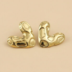 Gold Plated anti-tarnish Heart Themed Earrings