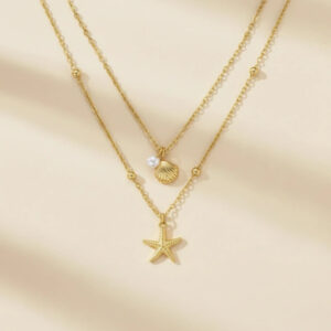 Gold Plated anti-tarnish Star Themed Pendant